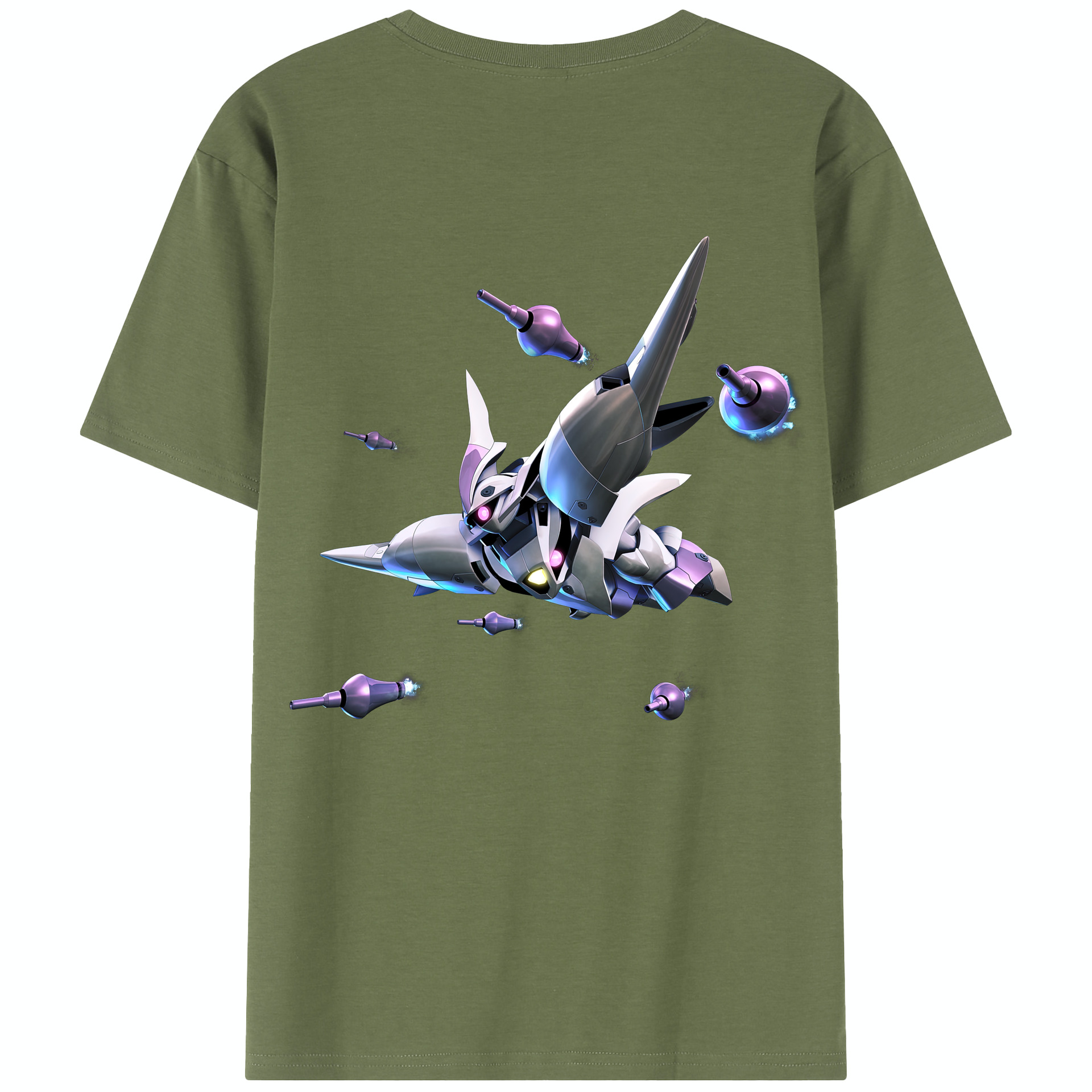 （画像用） 機動戦士ガンダム Mobile Suit Gundam 綿100％半袖Tシャツ（背面プリント）